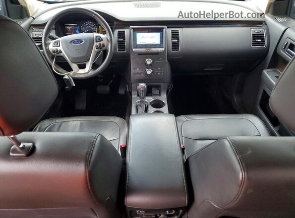 2FMHK6C80HBA11152 2017 FORD FLEX Blue Dashboard view
