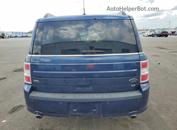 2FMHK6C80HBA11152 2017 FORD FLEX Blue Rear view