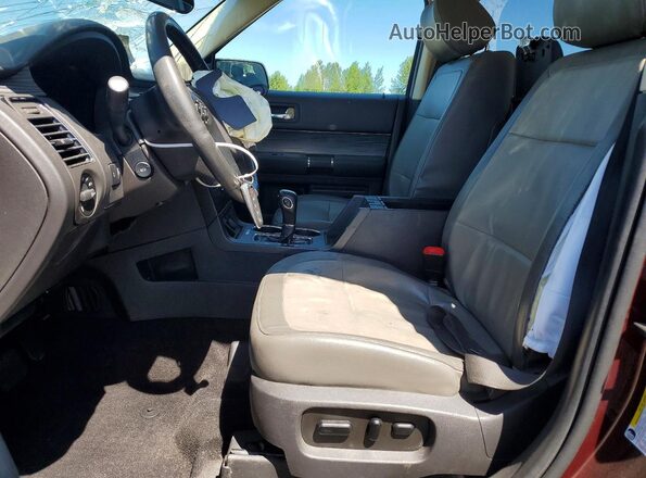 2FMHK6C80KBA12731 2019 FORD FLEX Burgundy წინა სალონის ხედი