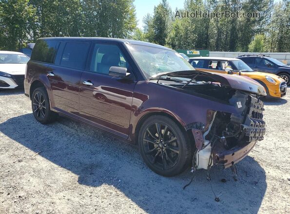 2FMHK6C80KBA12731 2019 FORD FLEX Burgundy წინა მარჯვენა