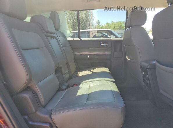 2FMHK6C80KBA12731 2019 FORD FLEX Burgundy უკანა სალონის ხედი