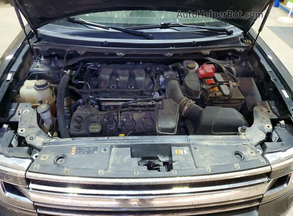 2FMHK6C81GBA07027 2016 FORD FLEX Charcoal ძრავის განყოფილების ხედი