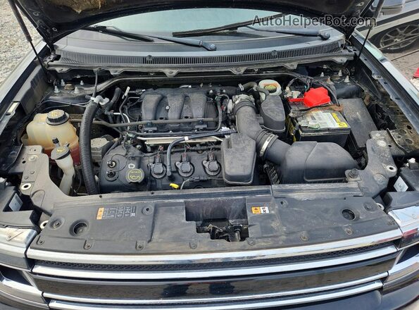 2FMHK6C81GBA08694 2016 FORD FLEX Black Vista del compartimento del motor