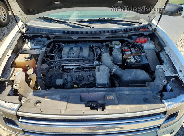 2FMHK6C81KBA00961 2019 FORD FLEX White Engine compartment view