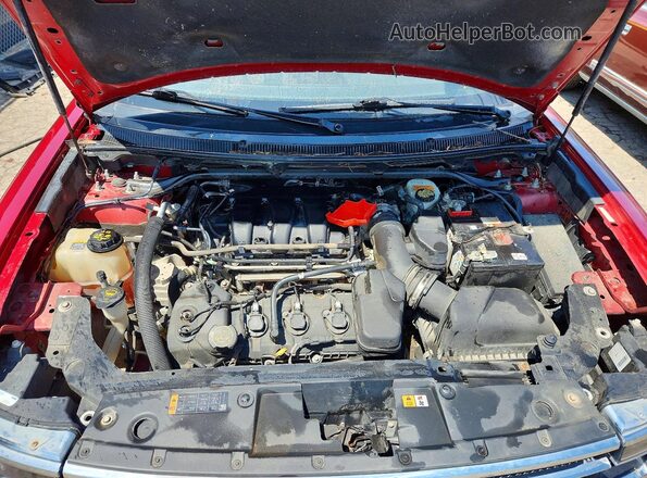 2FMHK6C82HBA06065 2017 FORD FLEX Red ძრავის განყოფილების ხედი