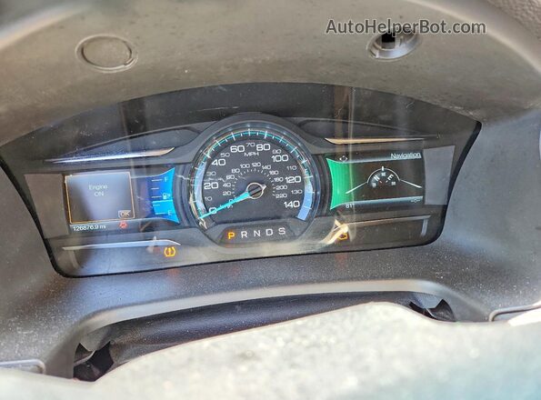 2FMHK6C82HBA06065 2017 FORD FLEX Red ხელსაწყოთა პანელის ხედი