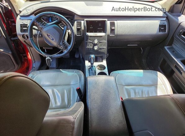 2FMHK6C82HBA06065 2017 FORD FLEX Red წინა პანელის ხედი