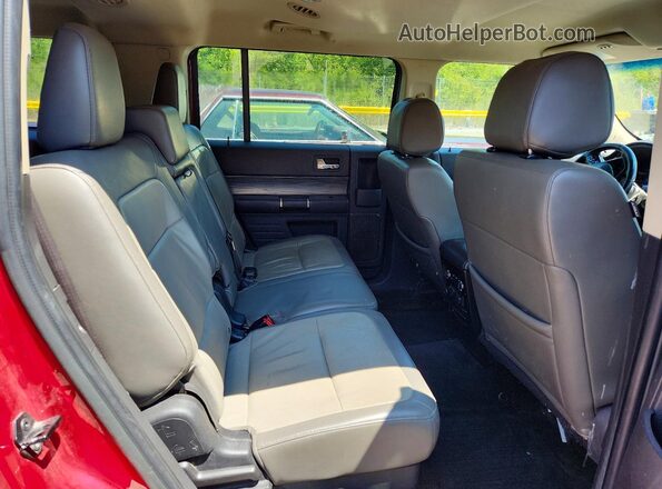 2FMHK6C82HBA06065 2017 FORD FLEX Red უკანა სალონის ხედი