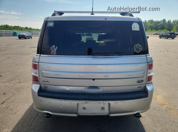 2FMHK6C83GBA11967 2016 FORD FLEX Silver Rear view