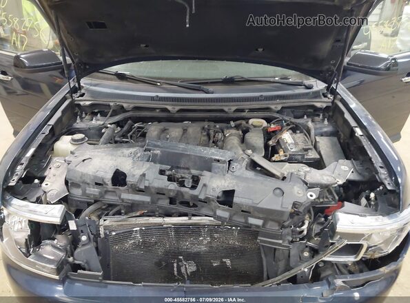 2FMHK6C83HBA10285 2017 FORD FLEX Синий Вид сзади