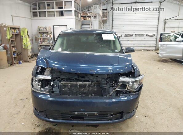 2FMHK6C83HBA10285 2017 FORD FLEX Синий Вид щитка приборов