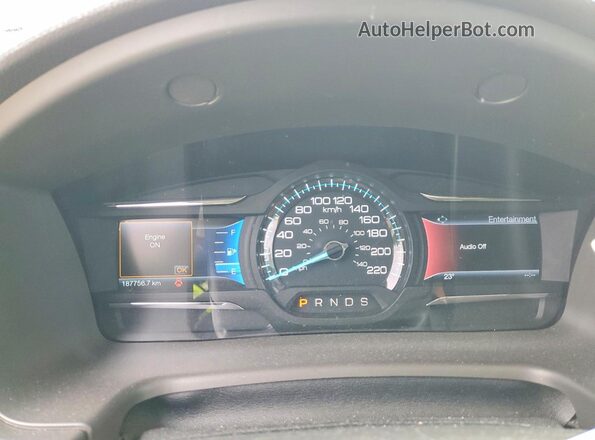 2FMHK6C84GBA08642 2016 FORD FLEX White Вид щитка приладів