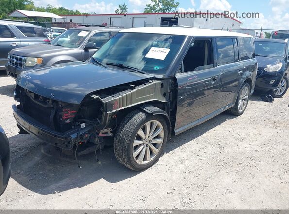 2FMHK6C85GBA01800 2016 FORD FLEX Gray Front left