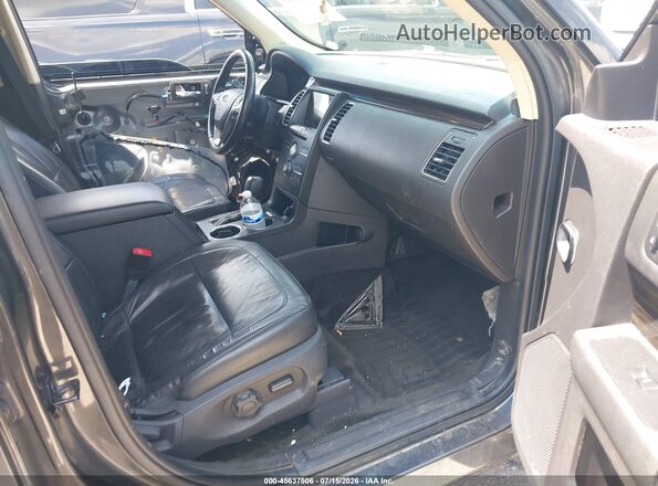 2FMHK6C85GBA01800 2016 FORD FLEX Gray Front interior view