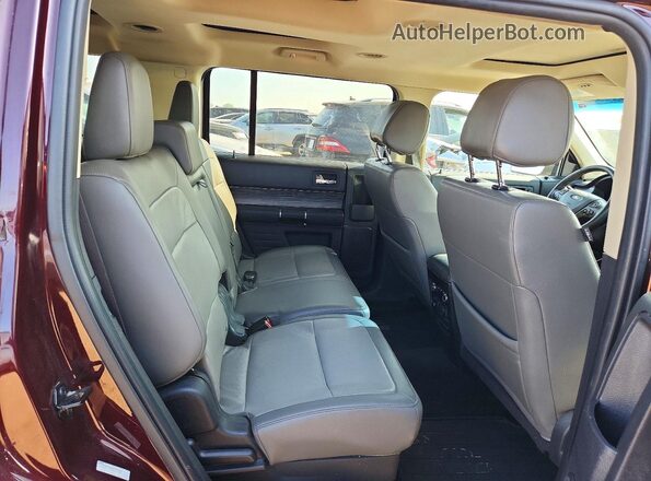 2FMHK6C85KBA04639 2019 FORD FLEX Burgundy Հետևի նստատեղերի տեսք