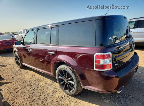 2FMHK6C85KBA04639 2019 FORD FLEX Burgundy Հետևի ձախ