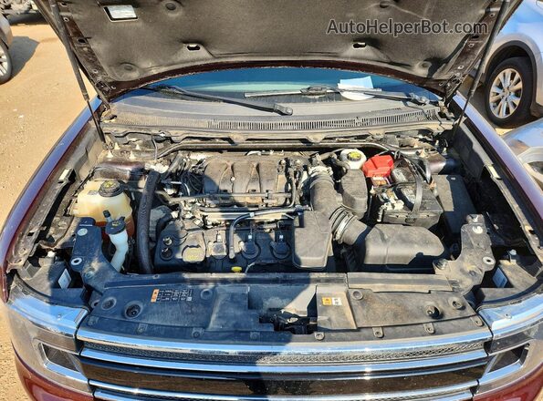 2FMHK6C85KBA04639 2019 FORD FLEX Burgundy Սալոնի հետևի տեսք
