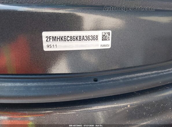 2FMHK6C86KBA36368 2019 FORD FLEX Gray Engine compartment view