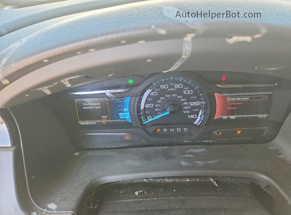 2FMHK6C87GBA11860 2016 FORD FLEX White Instrument cluster view