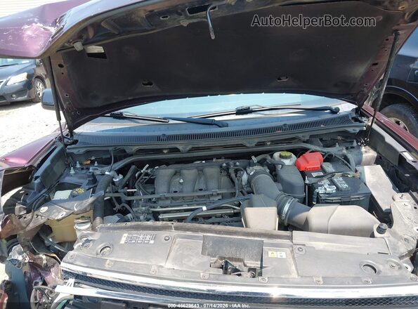 2FMHK6C87KBA14153 2019 FORD FLEX Maroon Հետևի տեսք