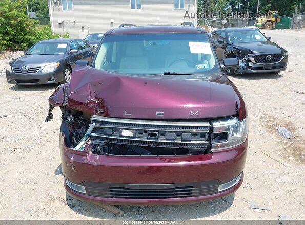 2FMHK6C87KBA14153 2019 FORD FLEX Maroon Սարքավորումների վահանակի տեսք