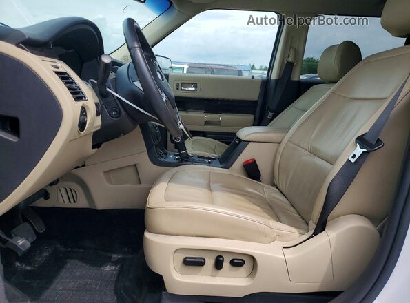 2FMHK6C88HBA10217 2017 FORD FLEX White Widok wnętrza z przodu
