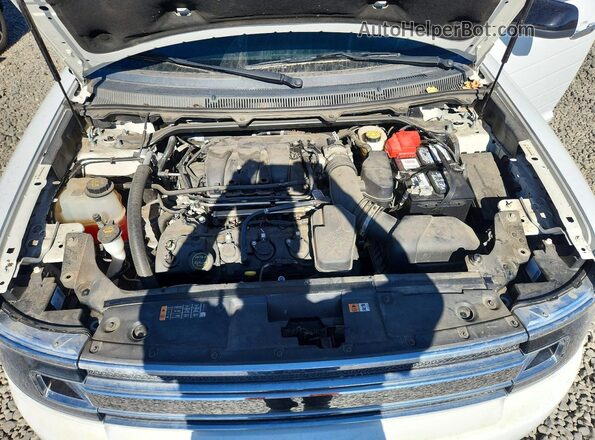 2FMHK6C88KBA19507 2019 FORD FLEX White Engine compartment view
