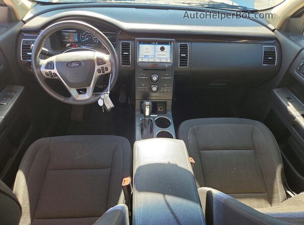2FMHK6C88KBA19507 2019 FORD FLEX White Dashboard view
