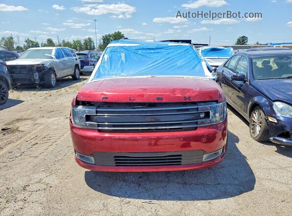 2FMHK6C88KBA32757 2019 FORD FLEX Red Front view
