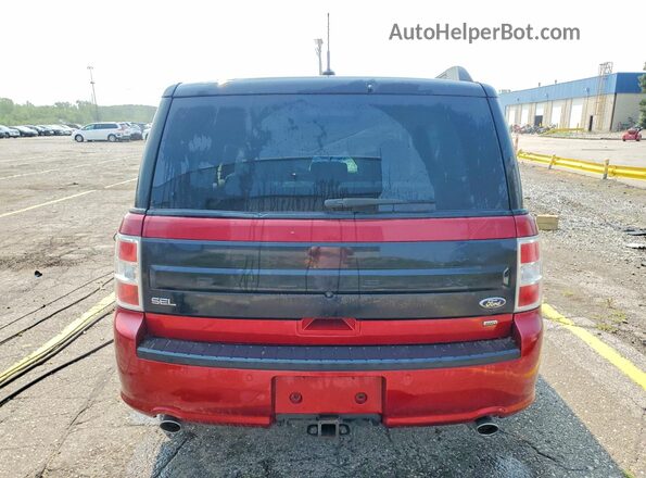 2FMHK6C88KBA32757 2019 FORD FLEX Red Rear view