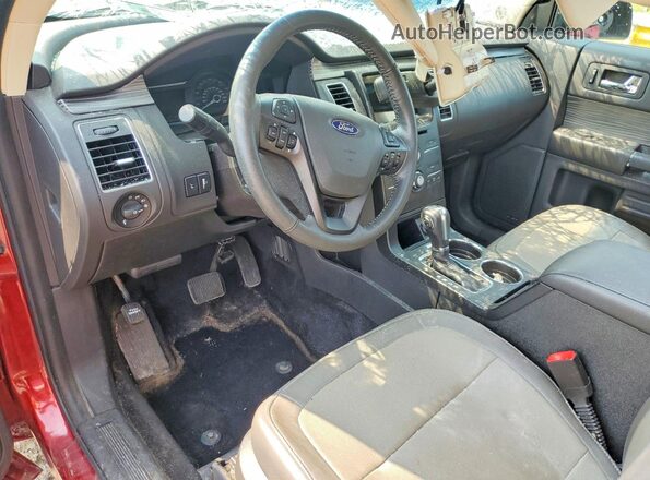 2FMHK6C88KBA32757 2019 FORD FLEX Red Dashboard view