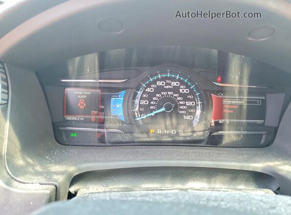 2FMHK6C88KBA32757 2019 FORD FLEX Red Instrument cluster view