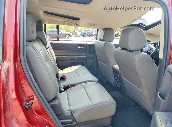 2FMHK6C88KBA32757 2019 FORD FLEX Red Rear interior view