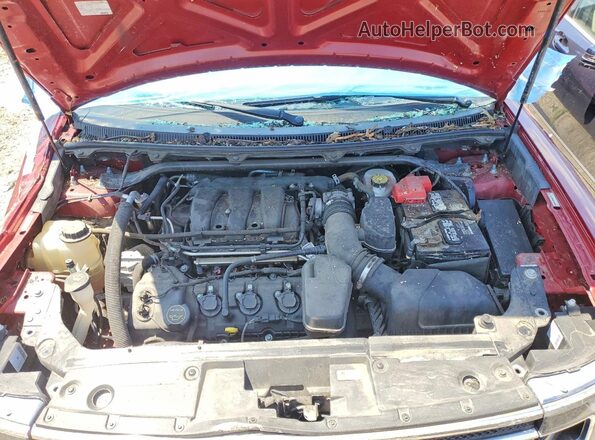 2FMHK6C88KBA32757 2019 FORD FLEX Red Engine compartment view