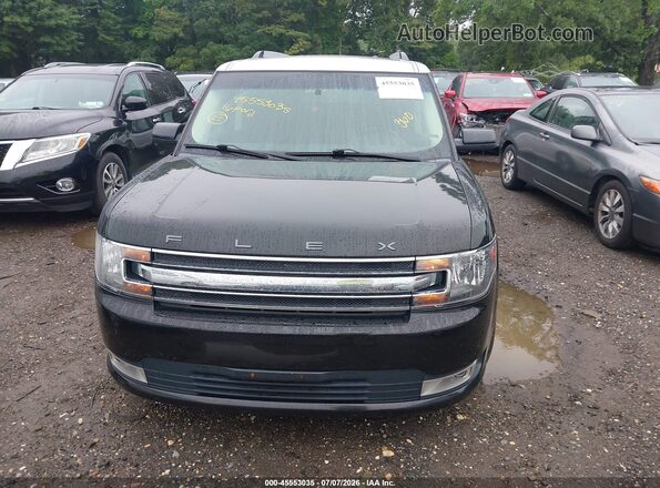2FMHK6C89GBA21354 2016 FORD FLEX Черный Вид щитка приборов