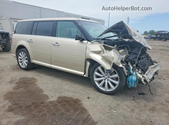 2FMHK6C89JBA17828 2018 FORD FLEX Золотой Передняя правая четверть