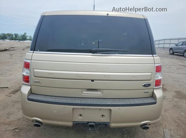 2FMHK6C89JBA17828 2018 FORD FLEX Золотой Вид сзади