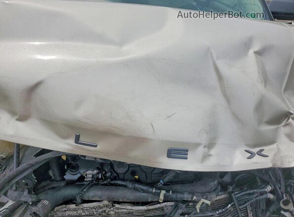 2FMHK6C89JBA17828 2018 FORD FLEX Золотой Вид задней части салона