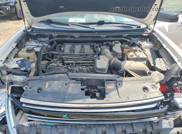2FMHK6C8XKBA15961 2019 FORD FLEX White ძრავის განყოფილების ხედი