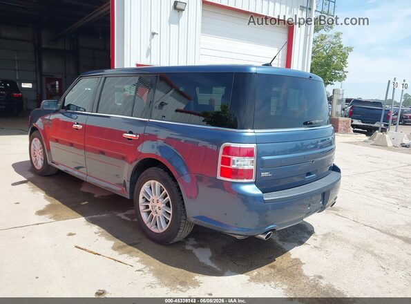 2FMHK6C8XKBA30413 2019 FORD FLEX Blue Հետևի ձախ