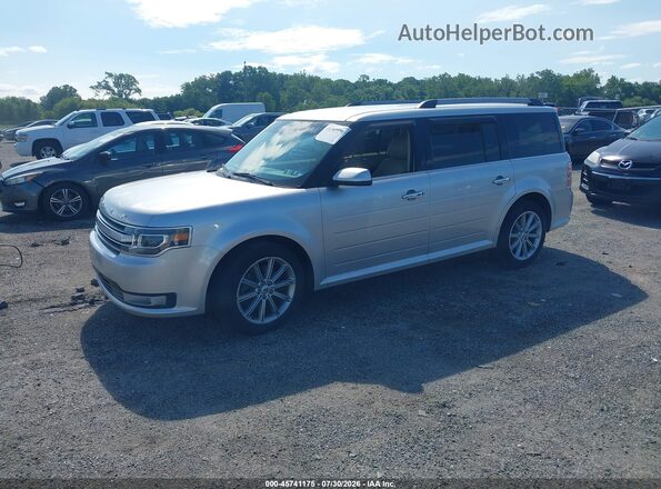 2FMHK6D80HBA11912 2017 FORD FLEX Silver Vista tres cuartos delantera izquierda