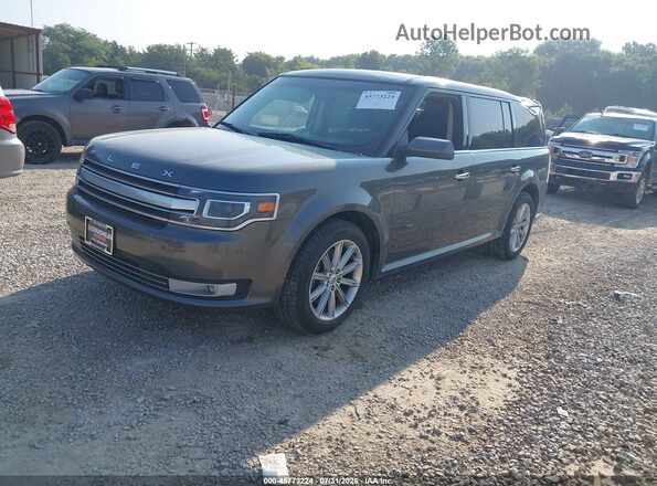 2FMHK6D80JBA02603 2018 FORD FLEX Gray Vista tres cuartos delantera izquierda