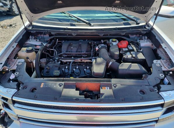 2FMHK6D80JBA12340 2018 FORD FLEX Серебряный Вид подкапотного пространства