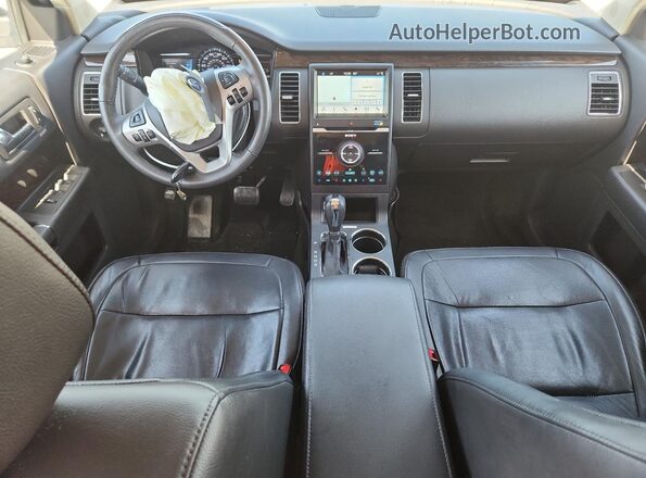 2FMHK6D80JBA12340 2018 FORD FLEX Серебряный Вид панели приборов