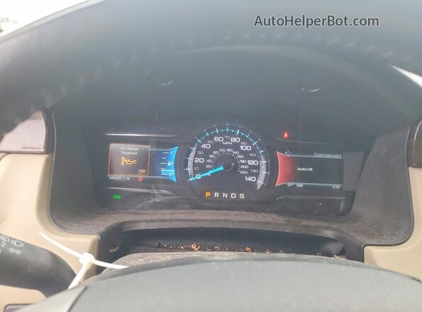 2FMHK6D80KBA02232 2019 FORD FLEX Blue Սարքավորումների վահանակի տեսք