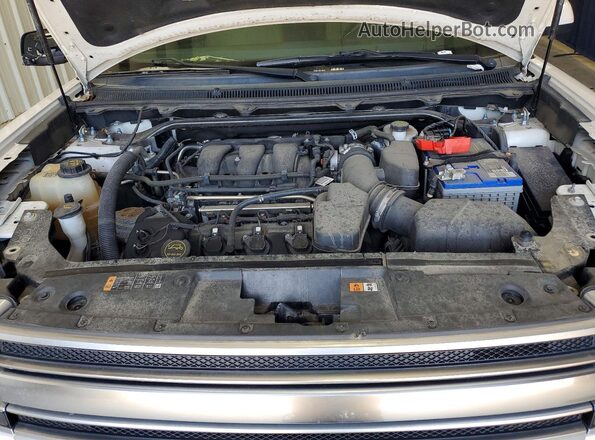 2FMHK6D82JBA12419 2018 FORD FLEX White Engine compartment view
