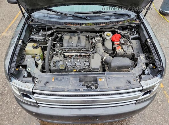 2FMHK6D83KBA36326 2019 FORD FLEX Gray Widok komory silnika