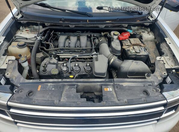 2FMHK6D85KBA05191 2019 FORD FLEX White Engine compartment view