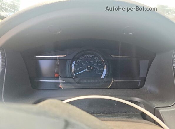 2FMHK6D85KBA05191 2019 FORD FLEX White Instrument cluster view