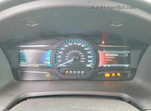 2FMHK6D86KBA21917 2019 FORD FLEX Brown Vista del cuadro de instrumentos